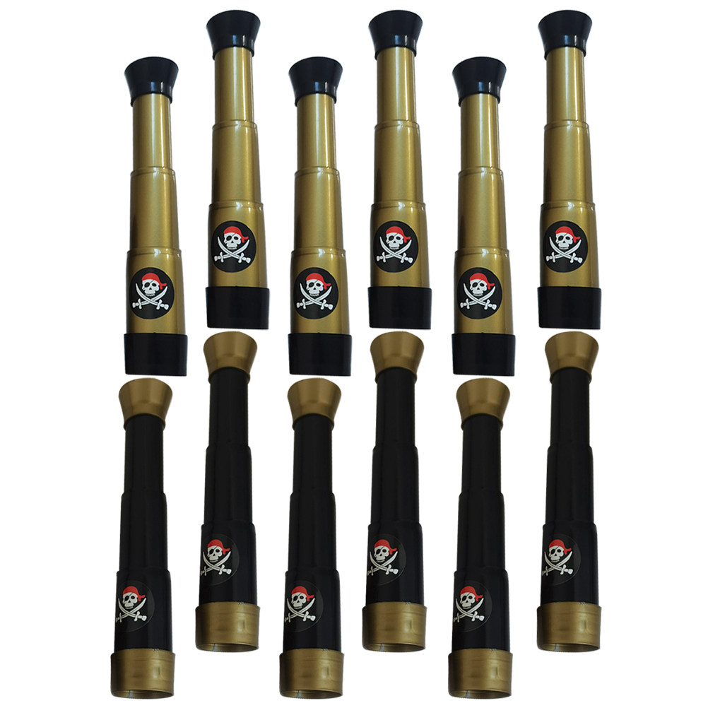 Outdoor Adventure Kids Party - Conjunto de 12 Telescópios Pirata para