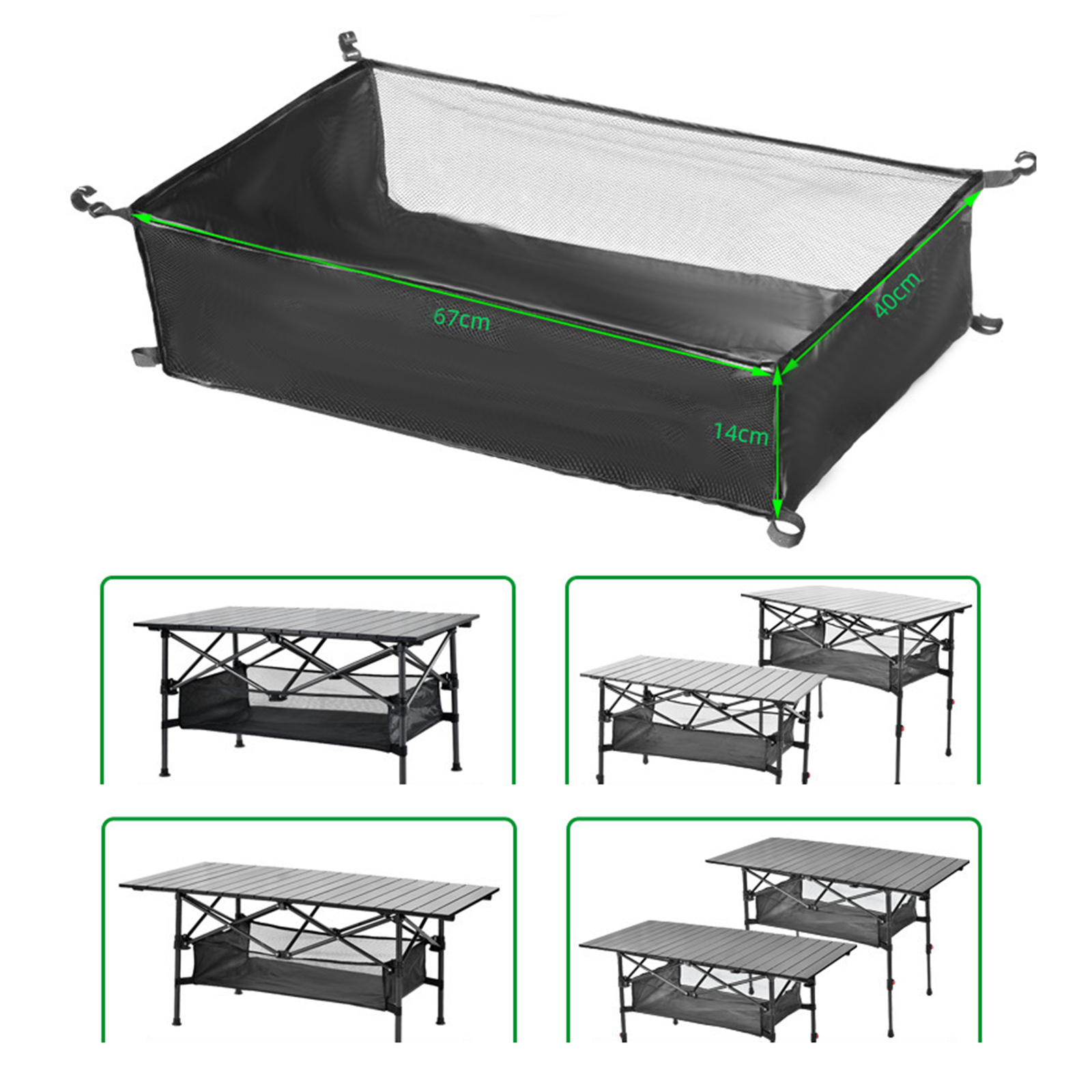 Outdoor Adventure Brand - Cesta organizador saco de malha para