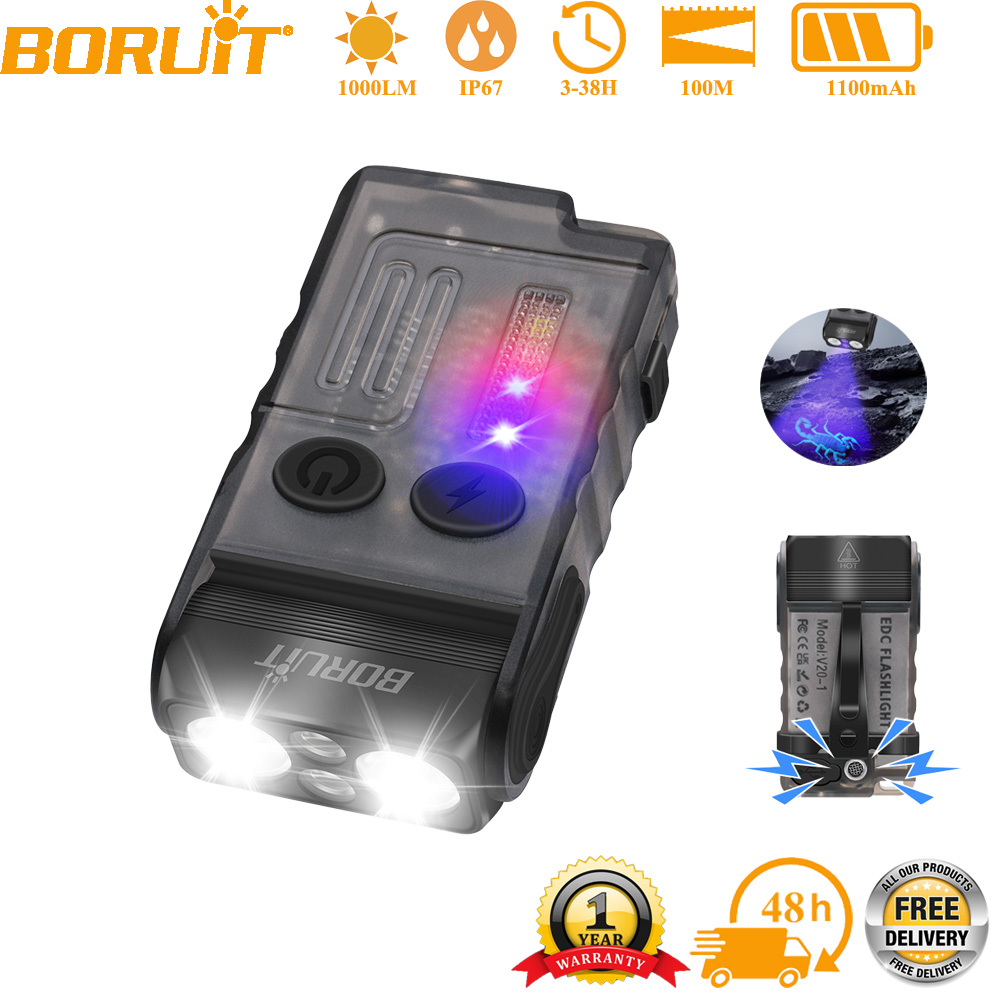Outdoor Adventure Inc - Lanterna de Chaveiro Portátil BORUiT V20