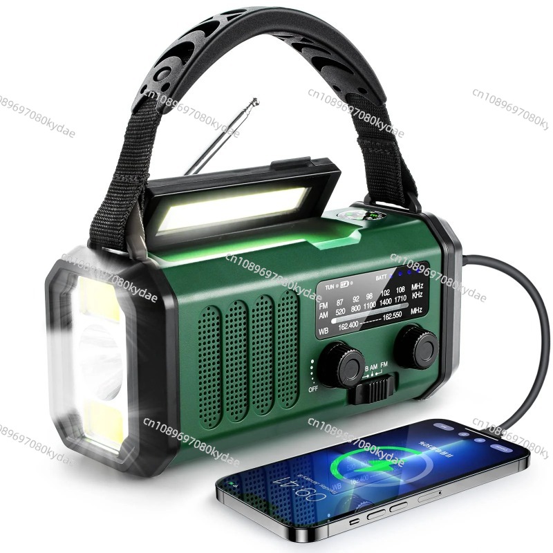 Emergency Radio Solar - Rádio Meteorológico de Emergência com Manivela