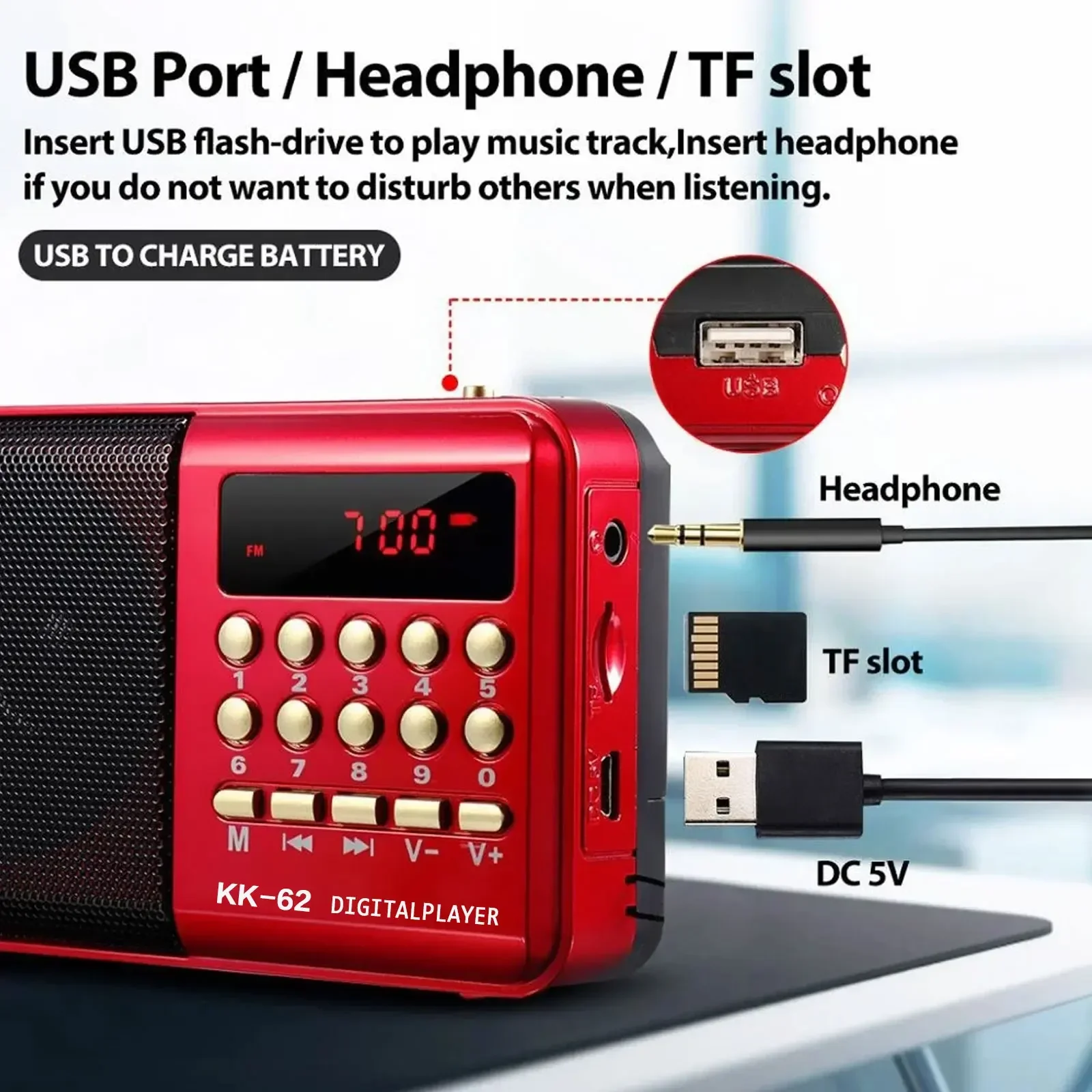 Mini reprodutor de rádio FM re - Emergency Radio Solar avaliação e preço