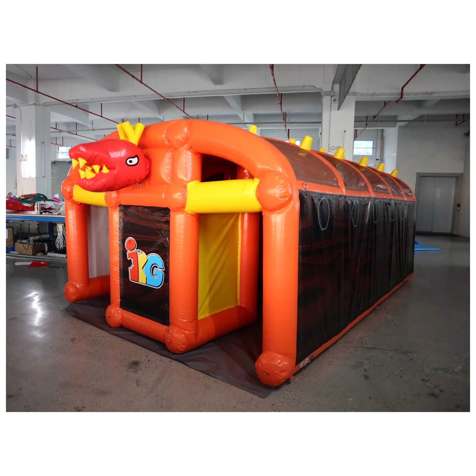 Labirinto Inflável Laranja Gra - Outdoor Adventure Kids Party avaliação e preço