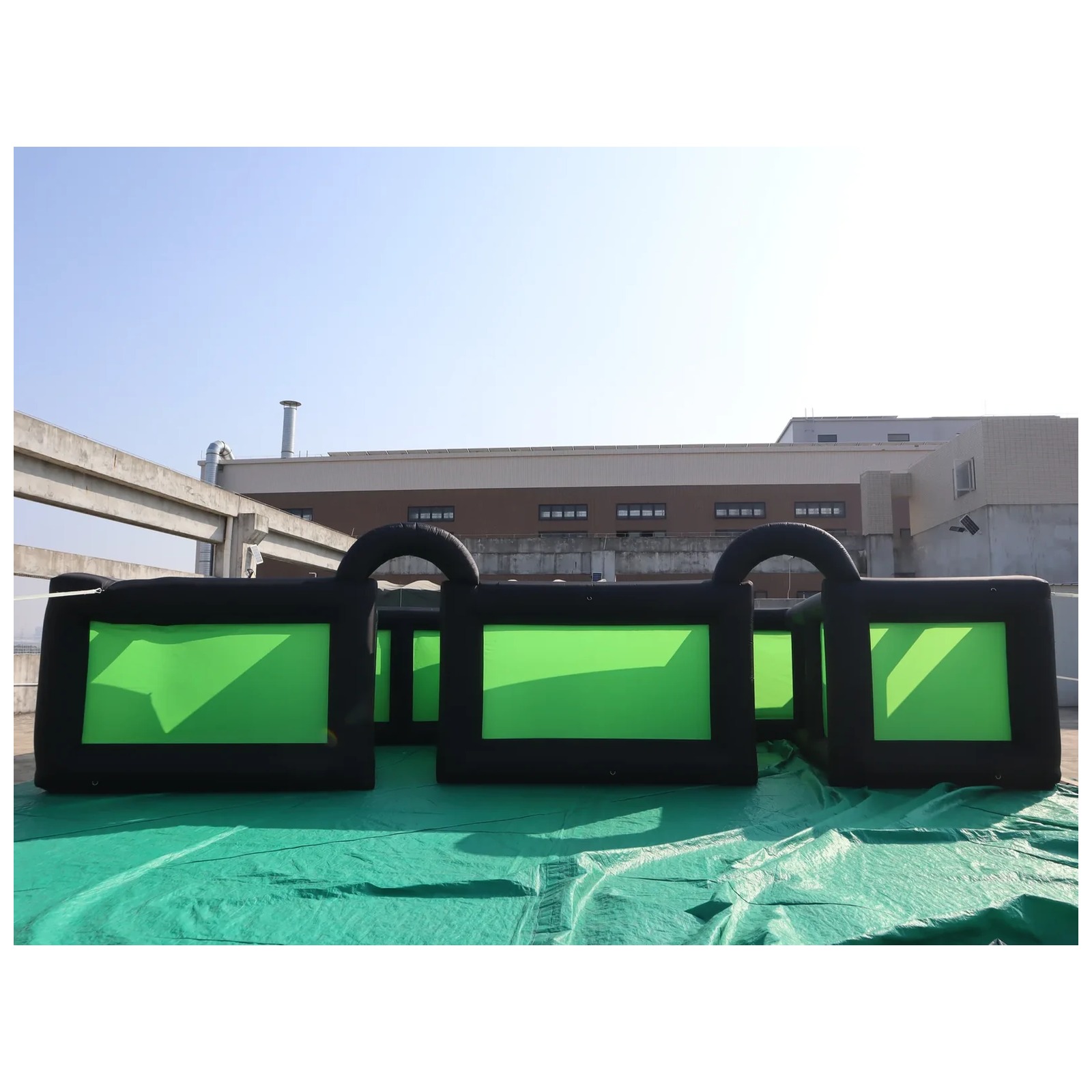 Labirinto Inflável Preto e Ver - Outdoor Adventure Kids Party avaliação e preço