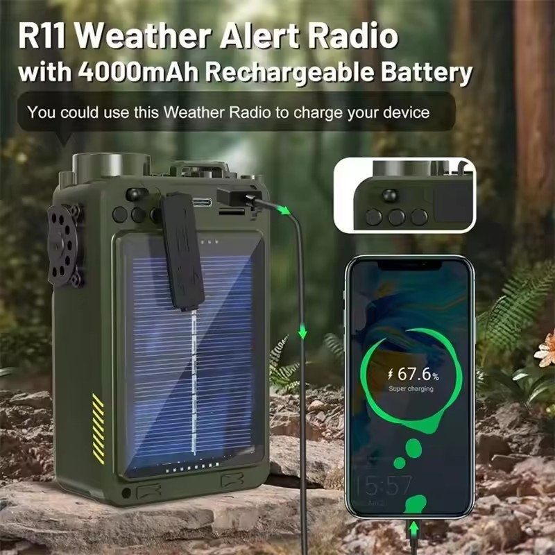 Rádio solar de emergência manu - Emergency Radio Solar avaliação e preço