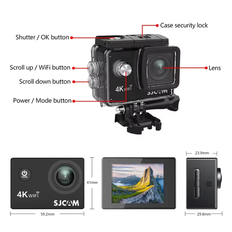 Câmera de Ação SJCAM SJ4000 Ai - Outdoor Adventure Images avaliação e preço