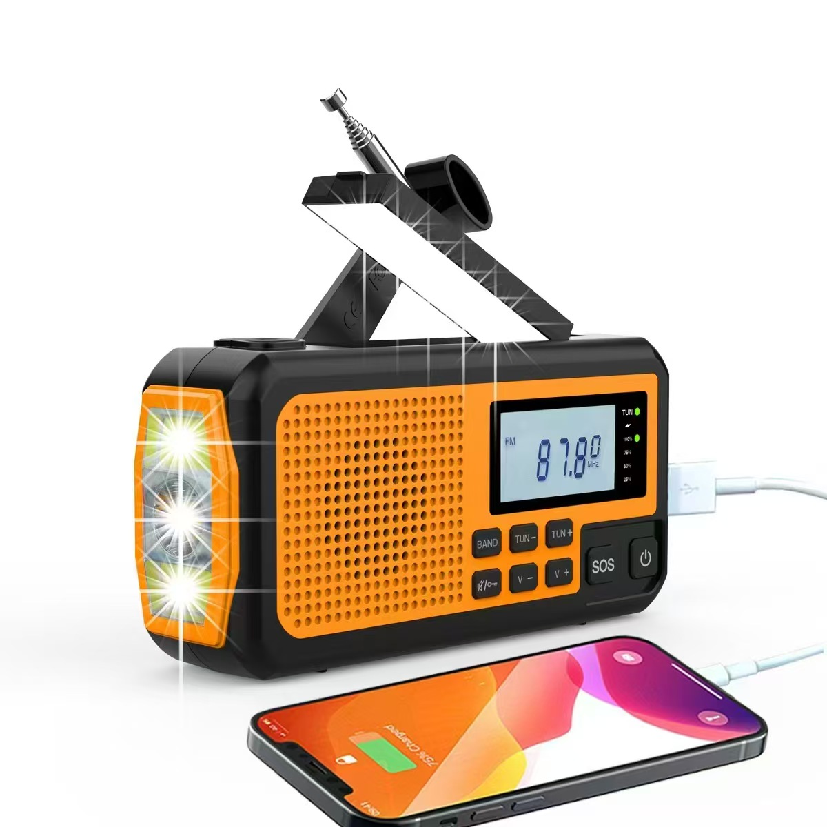Rádio de Emergência Solar Port - Emergency Radio Solar avaliação e preço