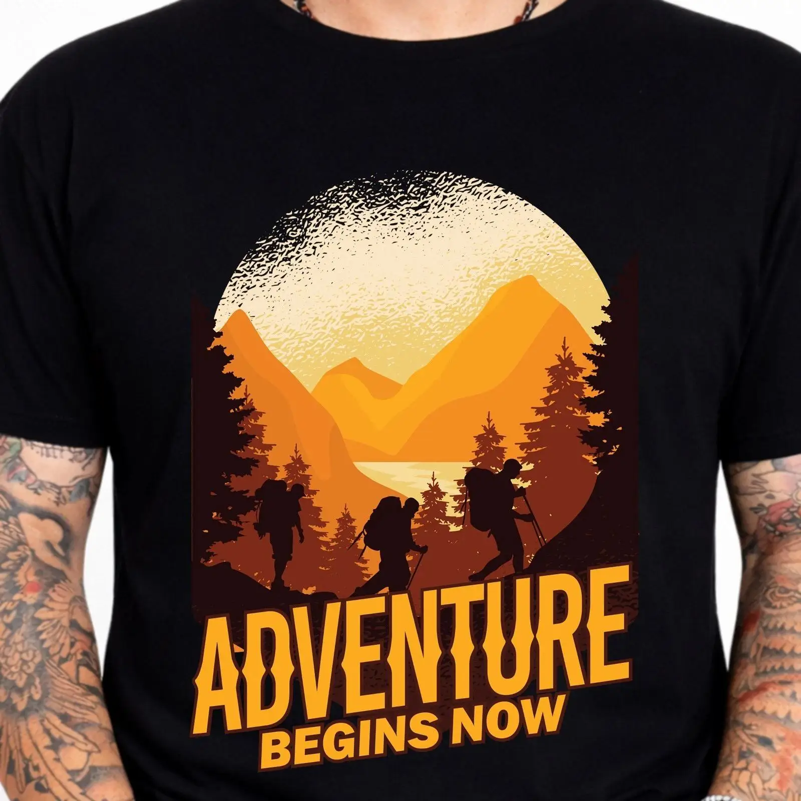 A Aventura Começa Agora Camise - Outdoor Adventure Images avaliação e preço