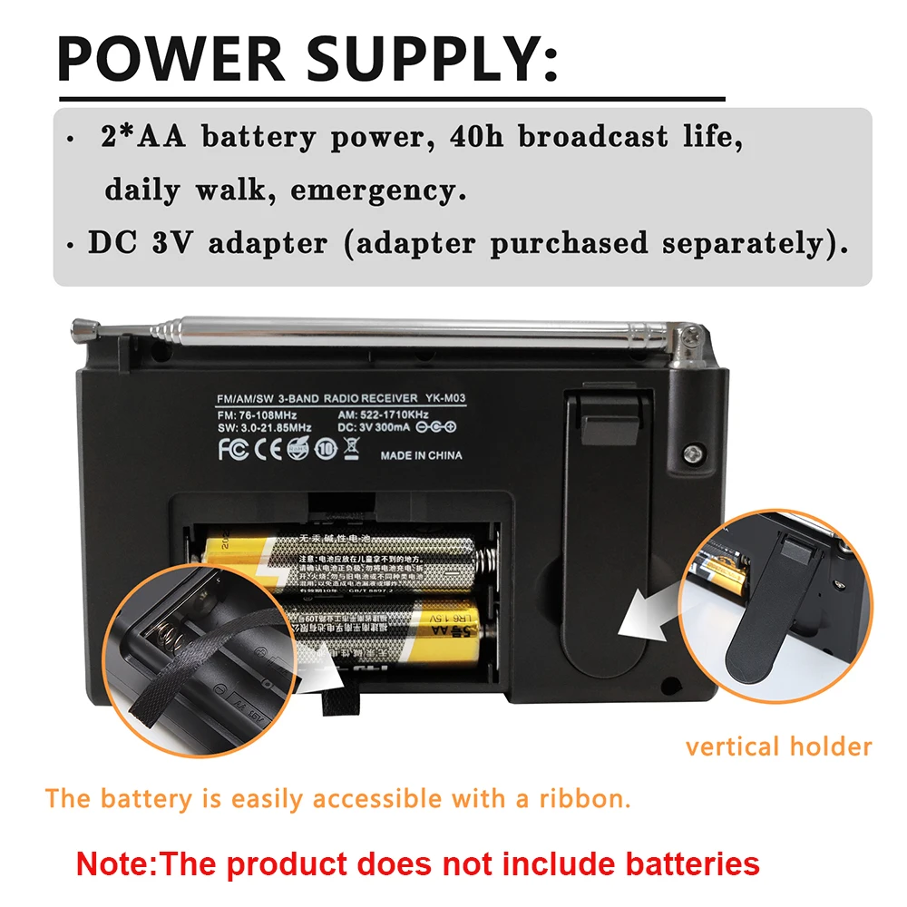 Rádio de bateria portátil fm,  - Emergency Radio Solar avaliação e preço