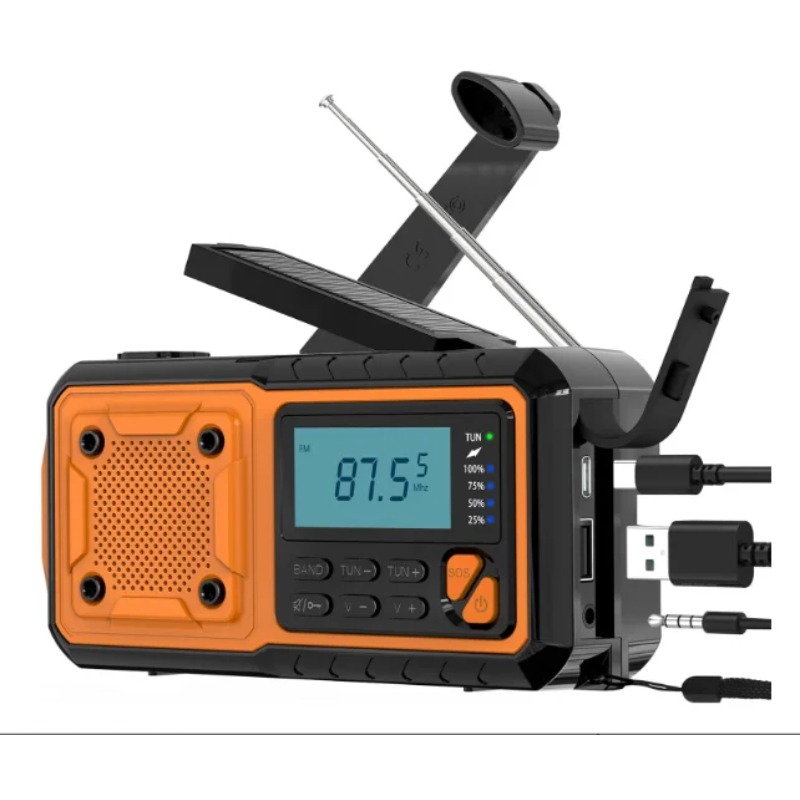 Rádio de Emergência Solar Port - Emergency Radio Solar avaliação e preço