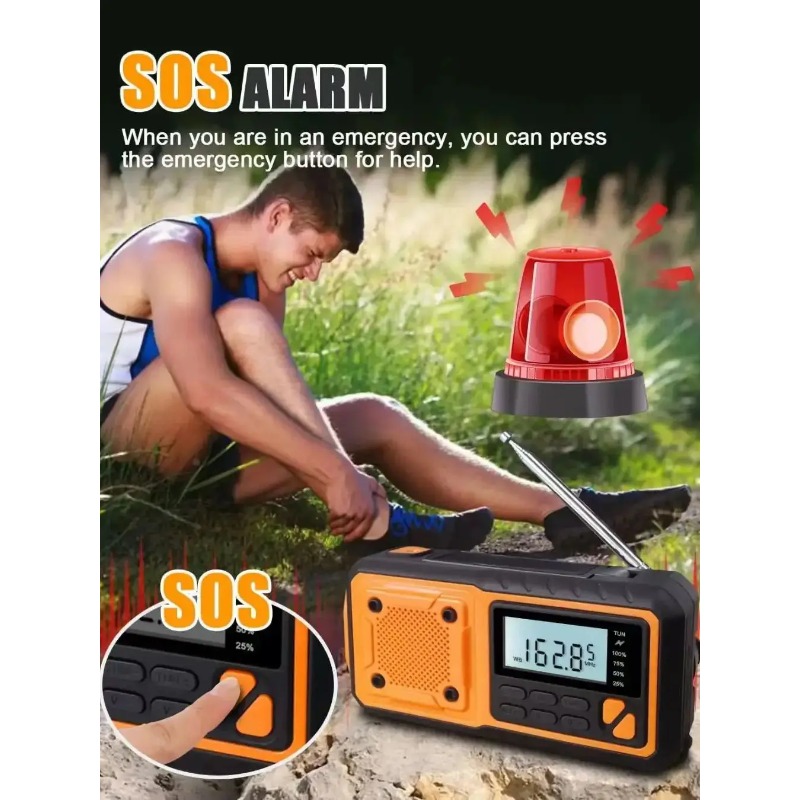Rádio de Emergência Solar Port - Emergency Radio Solar avaliação e preço