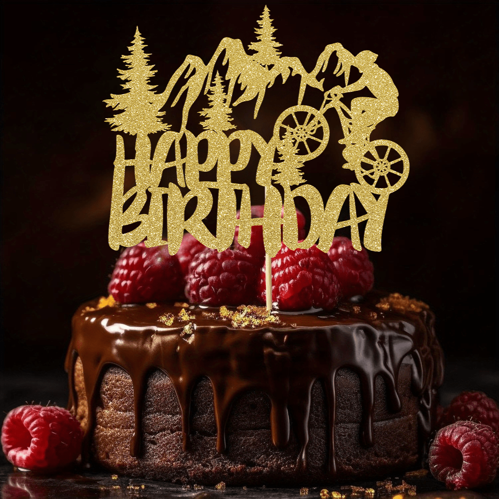 1pc dourado brilhante aposenta - Outdoor Adventure Birthday Party avaliação e preço