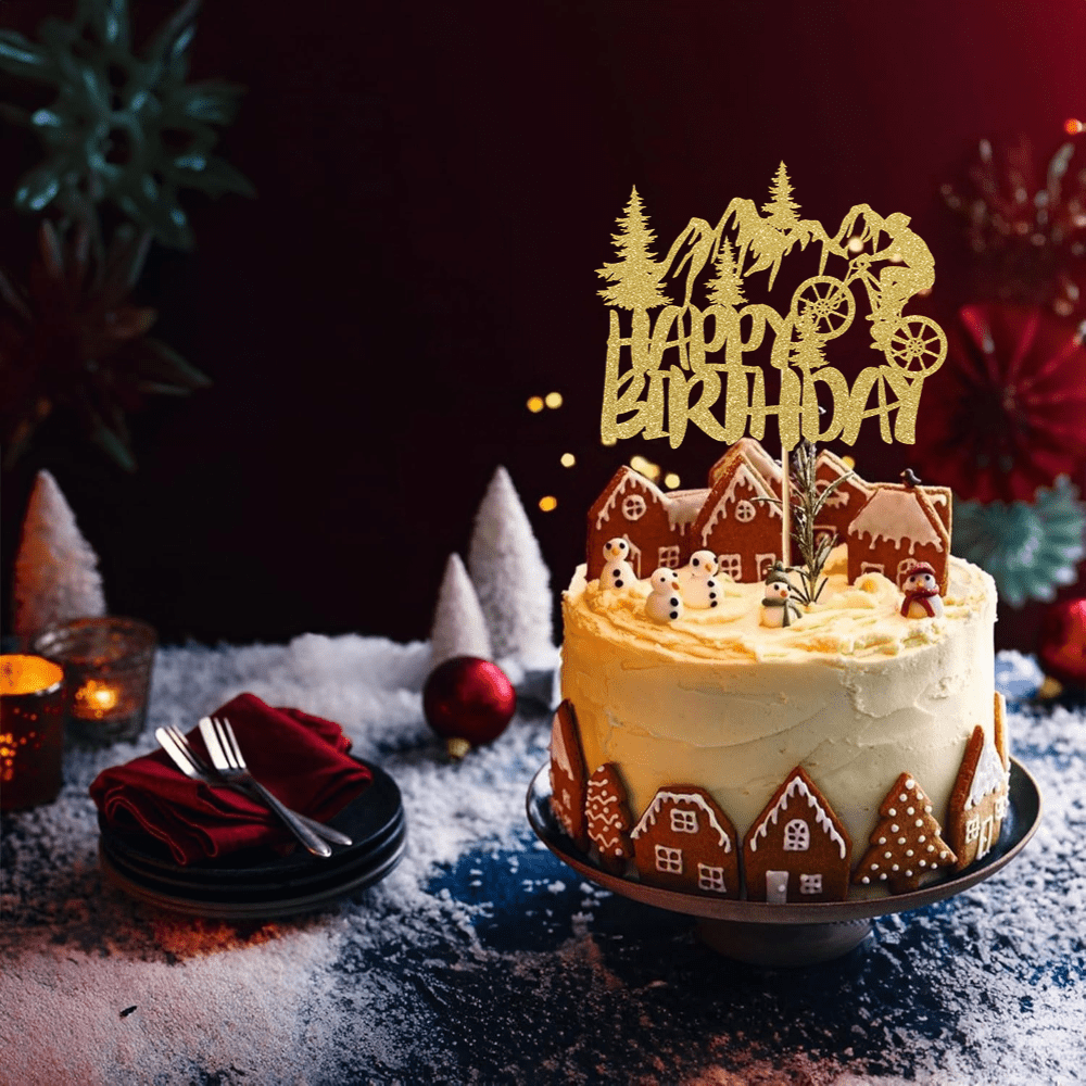 1pc dourado brilhante aposenta - Outdoor Adventure Birthday Party avaliação e preço